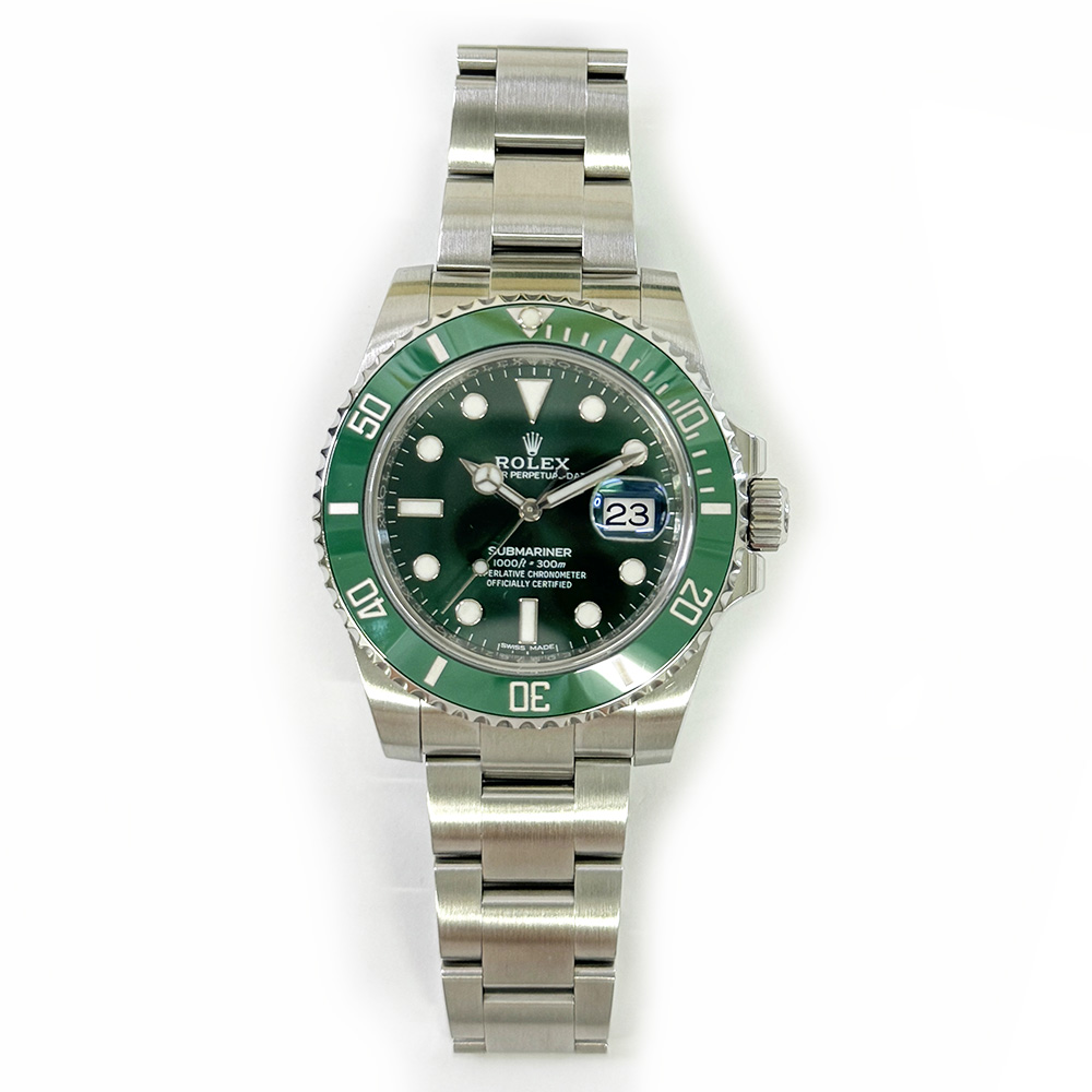 Rolex Oyster Submariner Hulk 40mm 116610LV Stainless Steel Green Dial MINT 2016