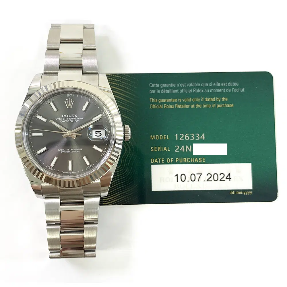 Rolex Datejust Slate Gray Dial 41mm 126334-0013 Stainless Steel Oyster Watch  2024 – image 2