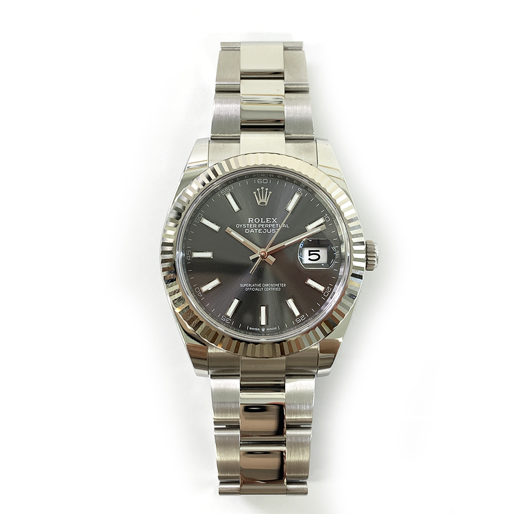 Rolex Datejust Slate Gray Dial 41mm 126334-0013 Stainless Steel Oyster Watch 2024
