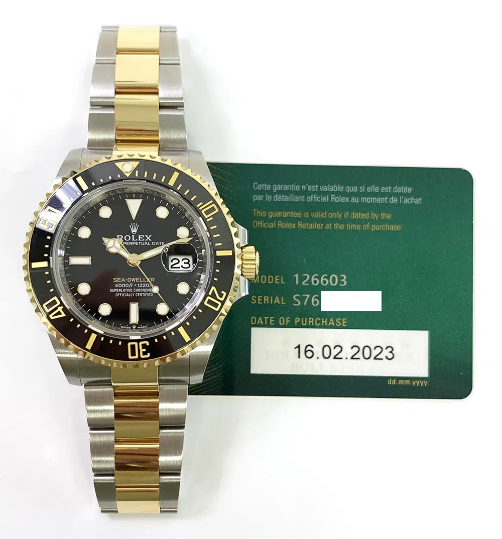 Rolex Sea-Dweller Black Dial 43mm 126603 Gold/Steel Oyster Watch MINT 2023 – image 2