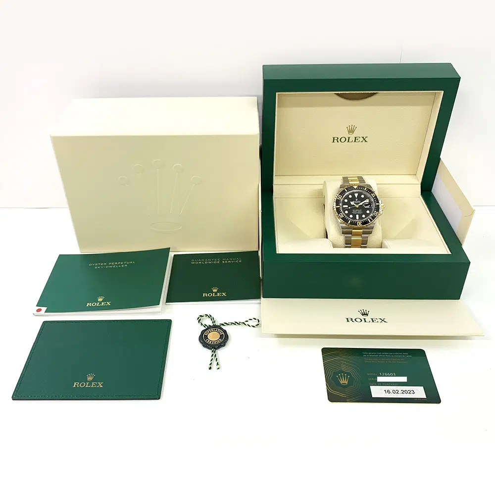 Rolex Sea-Dweller Black Dial 43mm 126603 Gold/Steel Oyster Watch MINT 2023 – image 8
