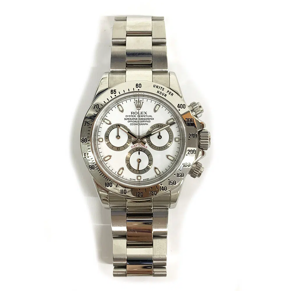 Rolex Cosmograph Daytona White Dial 40mm 116520 Stainless Steel Oyster Watch 2006 – image 2