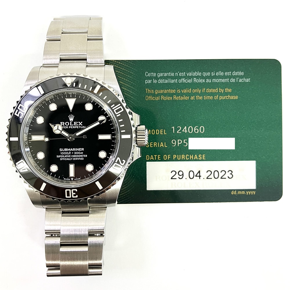 Rolex Submariner 41mm 124060 Oyster Stainless steel with Black Dial Watch 2023