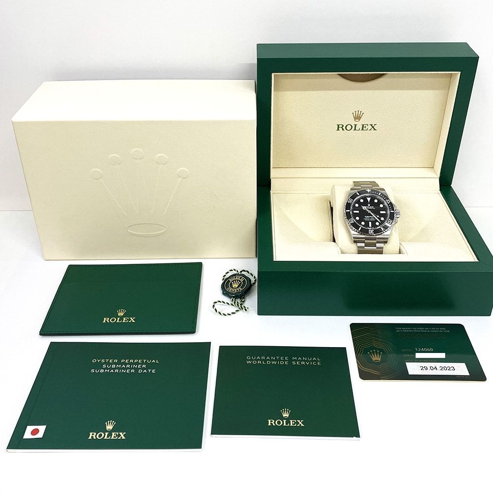 Rolex Submariner 41mm 124060 Oyster Stainless steel with Black Dial Watch 2023
