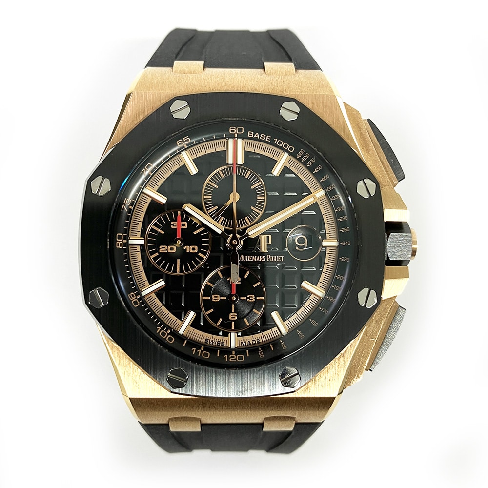 Audemars Piguet Royal Oak Offshore Chronograph 26401RO.OO.A002CA.02 44mm Rose Gold with Black Dial Watch 2020