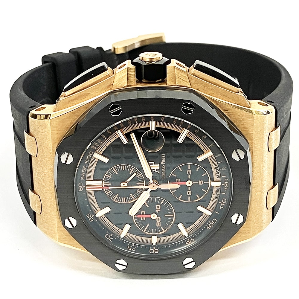 Audemars Piguet Royal Oak Offshore Chronograph 26401RO.OO.A002CA.02 44mm Rose Gold with Black Dial Watch 2020