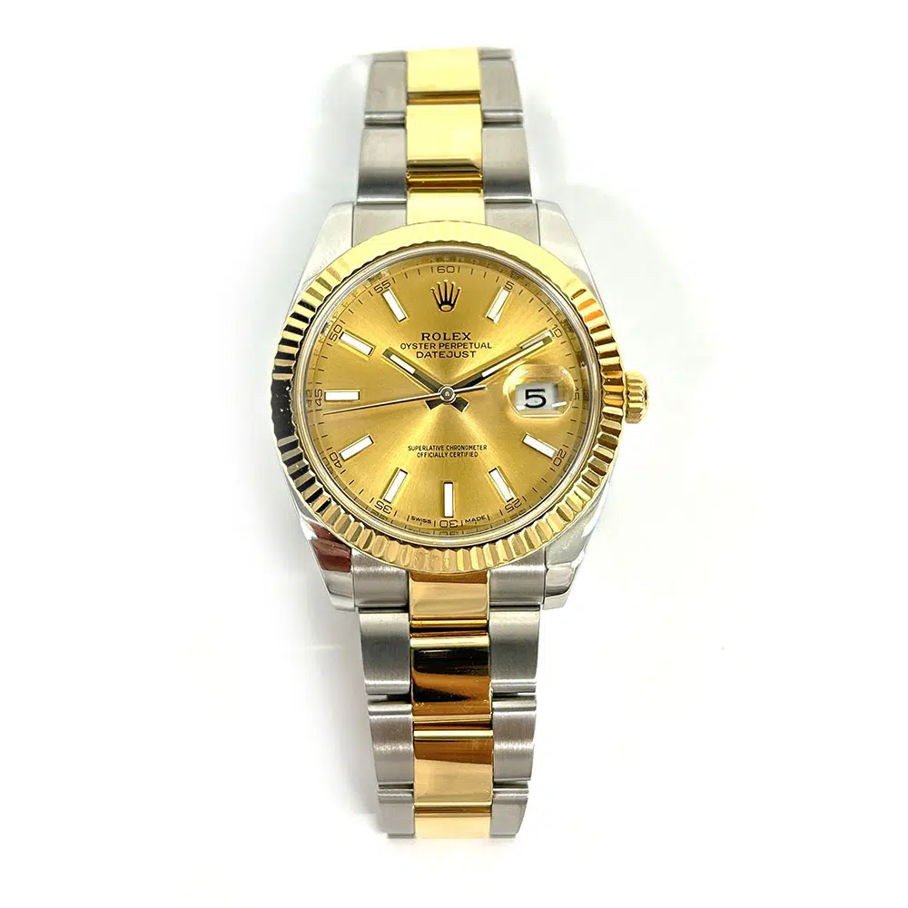 Rolex Datejust Champagne Dial 41mm 126333 Yellow Gold & Stainless Steel Oyster Watch MINT 2019 – image 2
