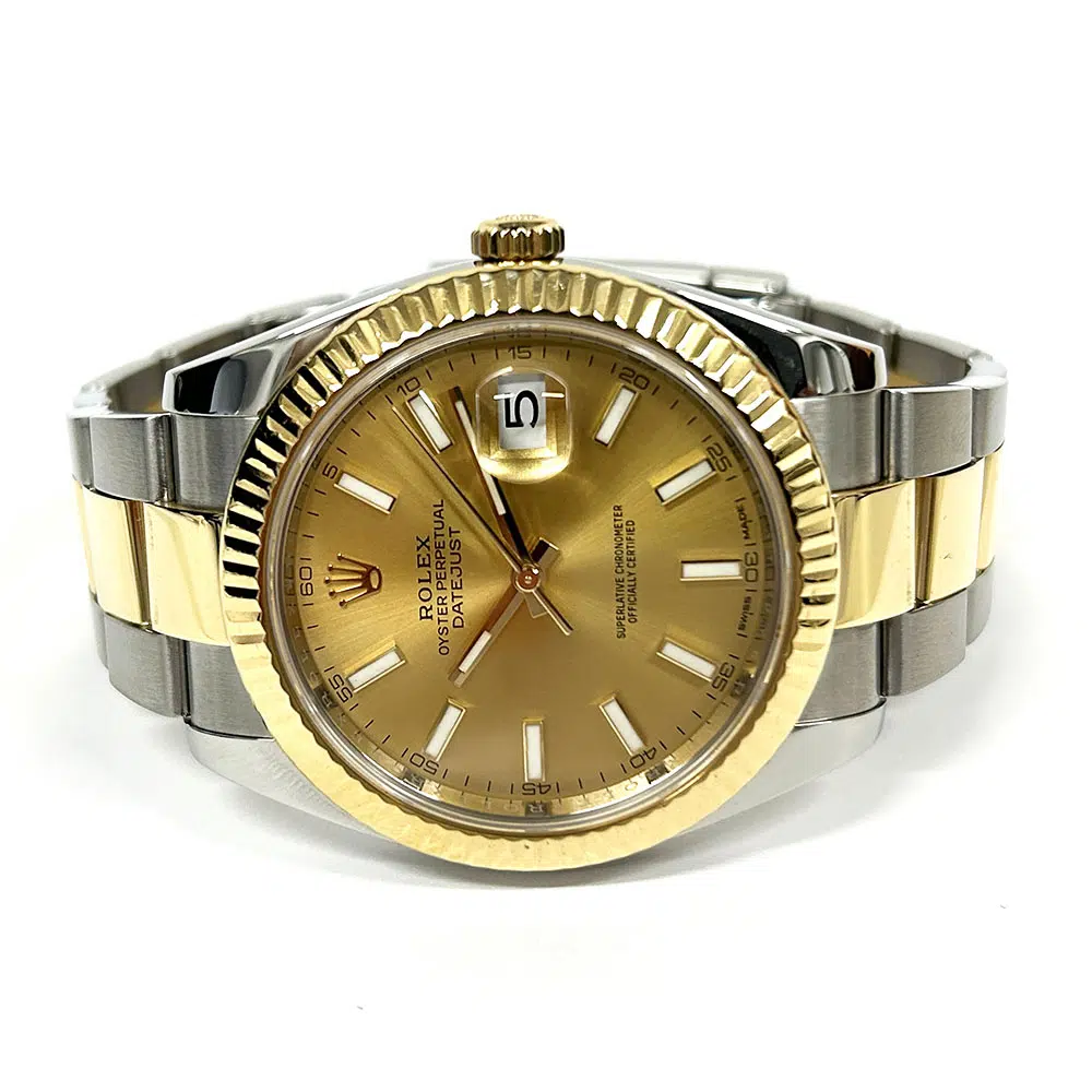 Rolex Datejust Champagne Dial 41mm 126333 Yellow Gold & Stainless Steel Oyster Watch MINT 2019 – image 3
