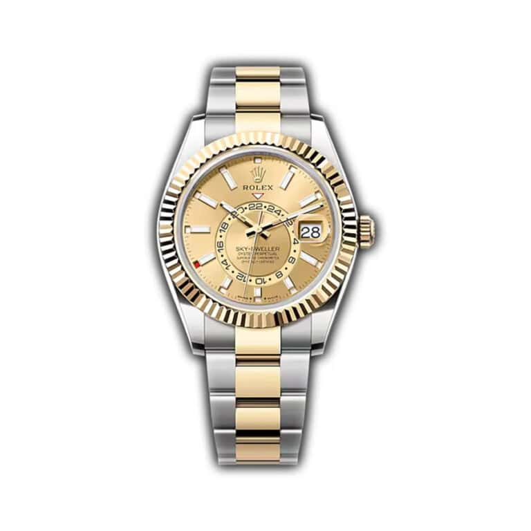 Rolex Sky-Dweller Oyster 336933-0001 Stainless Steel & Yellow Gold with Champagne Dial Watch 2024