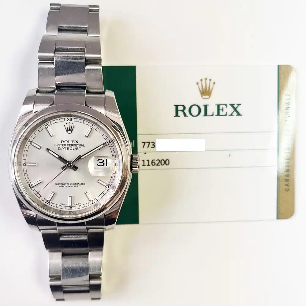 Rolex Datejust 116200-0056 36mm Stainless Steel with Silver Dial Watch 2015 – image 2
