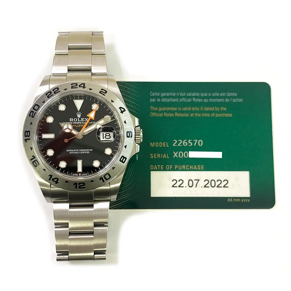Rolex Black Dial Explorer II 42mm 226570  Stainless Steel Oyster Watch 2022 – image 2