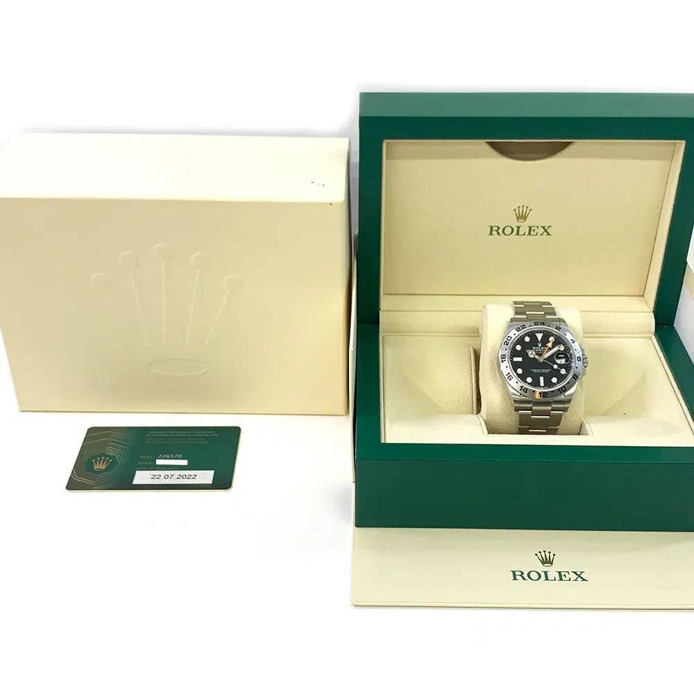 Rolex Black Dial Explorer II 42mm 226570  Stainless Steel Oyster Watch 2022 – image 8