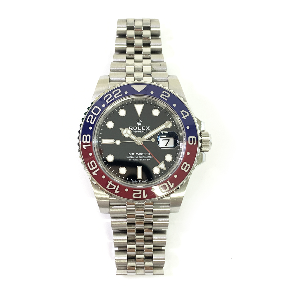 Rolex GMT-Master II Black Dial Stainless Steel Jubilee Bracelet 126710BLRO Men's Watch 2021