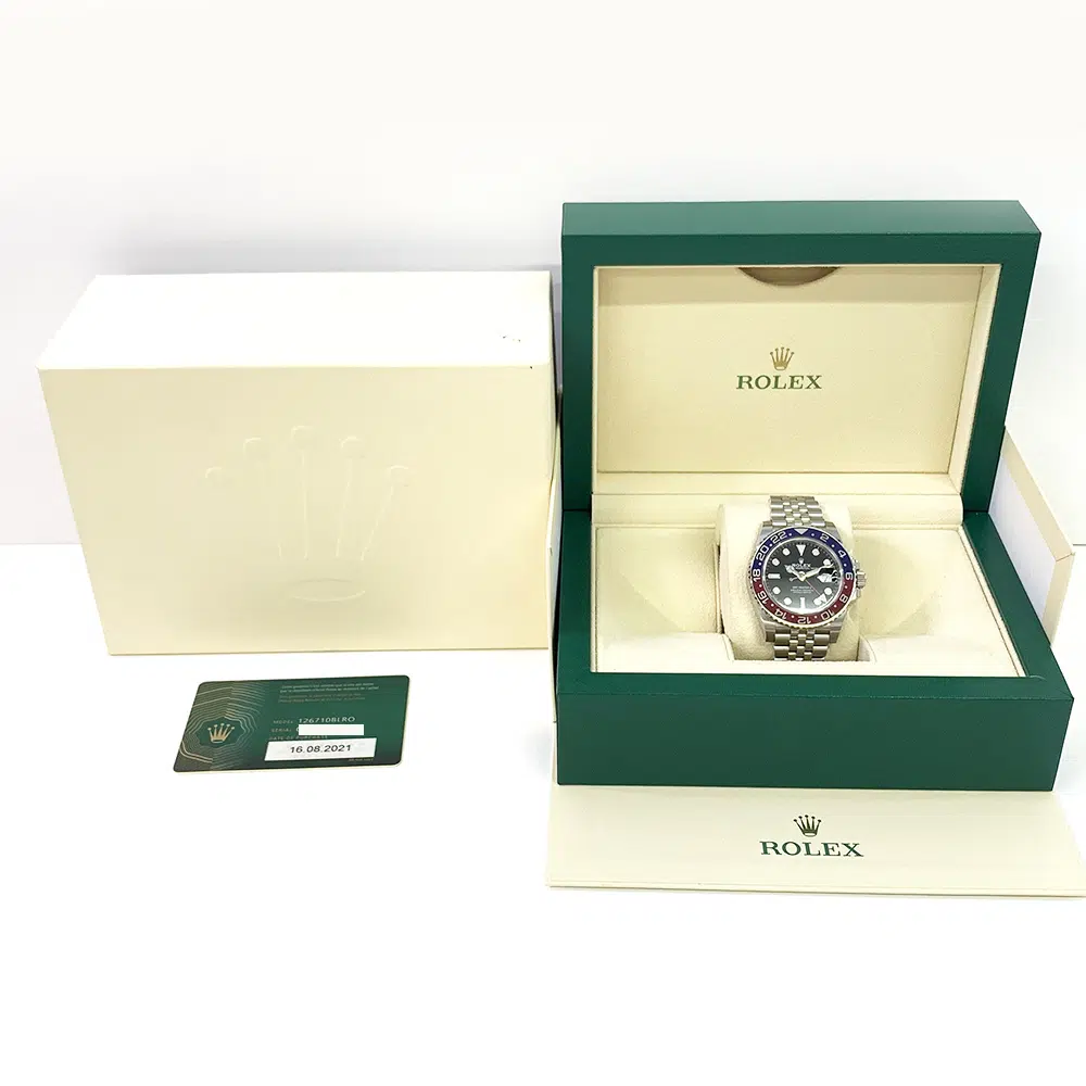 Rolex GMT-Master II Black Dial Stainless Steel Jubilee Bracelet 126710BLRO Men's Watch 2021 – image 8