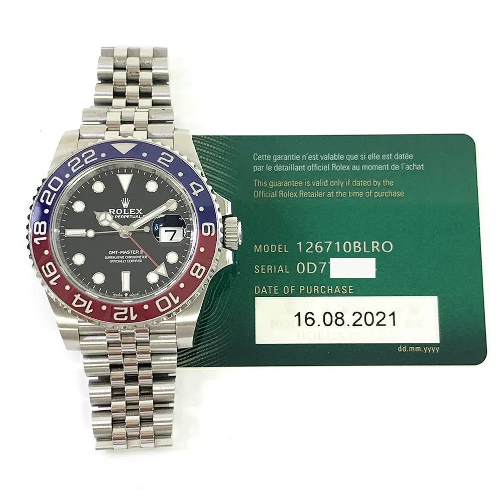 Rolex GMT-Master II Black Dial Stainless Steel Jubilee Bracelet 126710BLRO Men's Watch 2021 – image 2