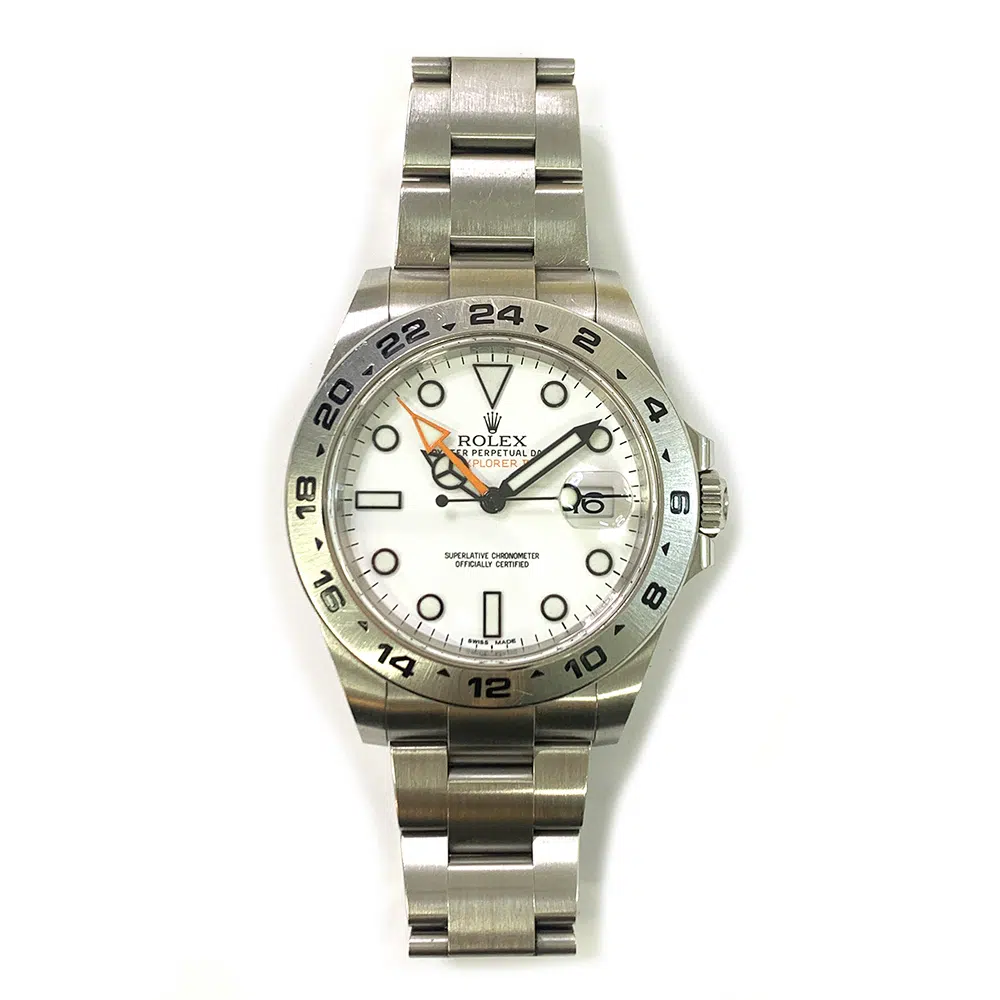 Rolex Explorer II Stainless Steel Watch Oyster 42mm 216570 White Dial 2020 – image 3