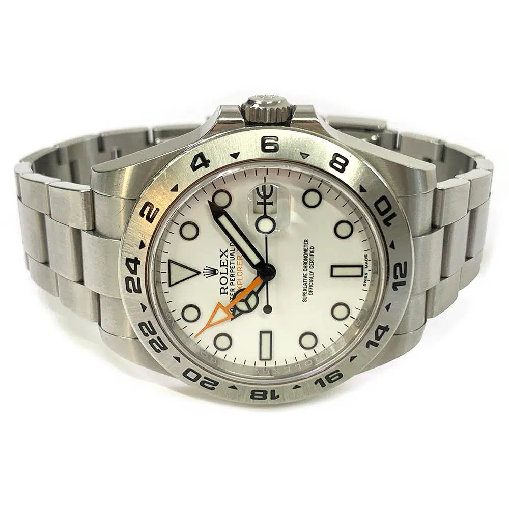 Rolex Explorer II Stainless Steel Watch Oyster 42mm 216570 White Dial 2020 – image 4