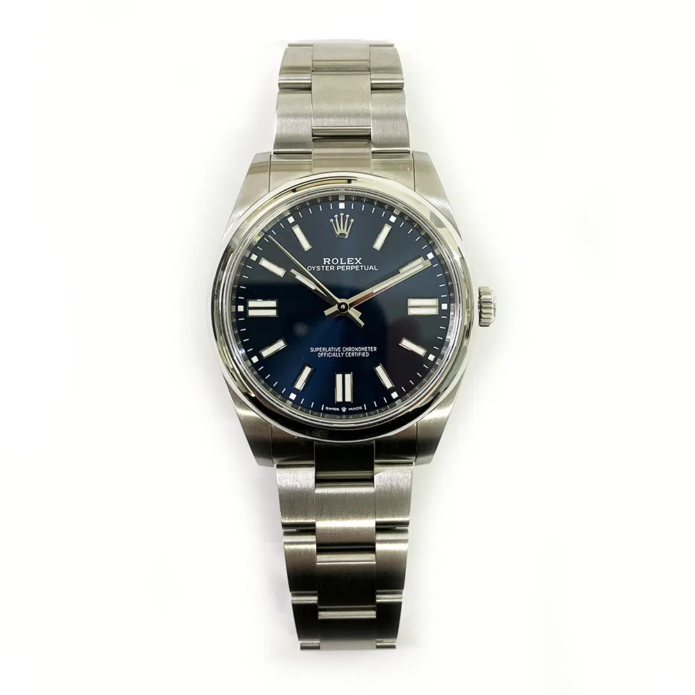 Rolex Oyster Perpetual 41mm 124300 Stainless Steel Watch Blue Index Dial 2022 – image 3