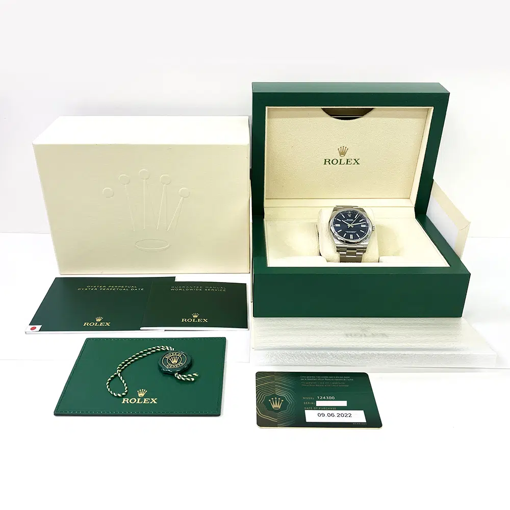 Rolex Oyster Perpetual 41mm 124300 Stainless Steel Watch Blue Index Dial 2022 – image 8