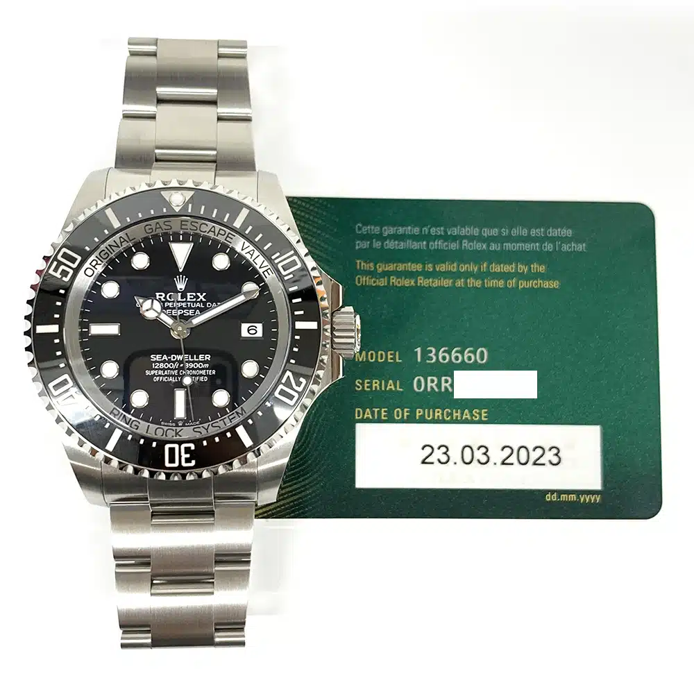 Unworn Rolex Sea-Dweller 136660 Oyster Steel Watch Black Dial 2023 – image 2