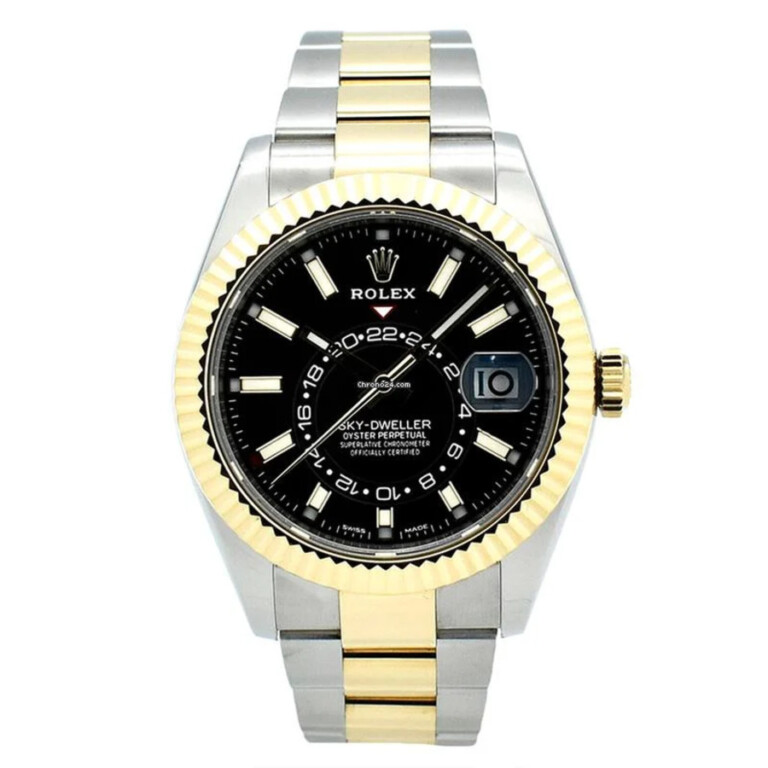 Rolex Sky-Dweller 326933 42mm Stainless Steel And Yellow Gold with Black Dial Watch 2018