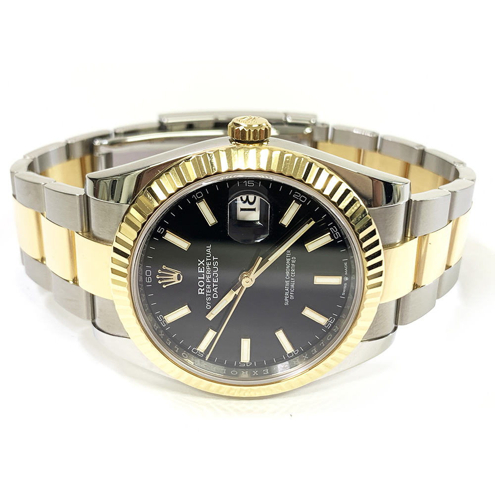 Rolex Datejust 41mm 126333 Black Dial Two Tone Oyster Watch 2021