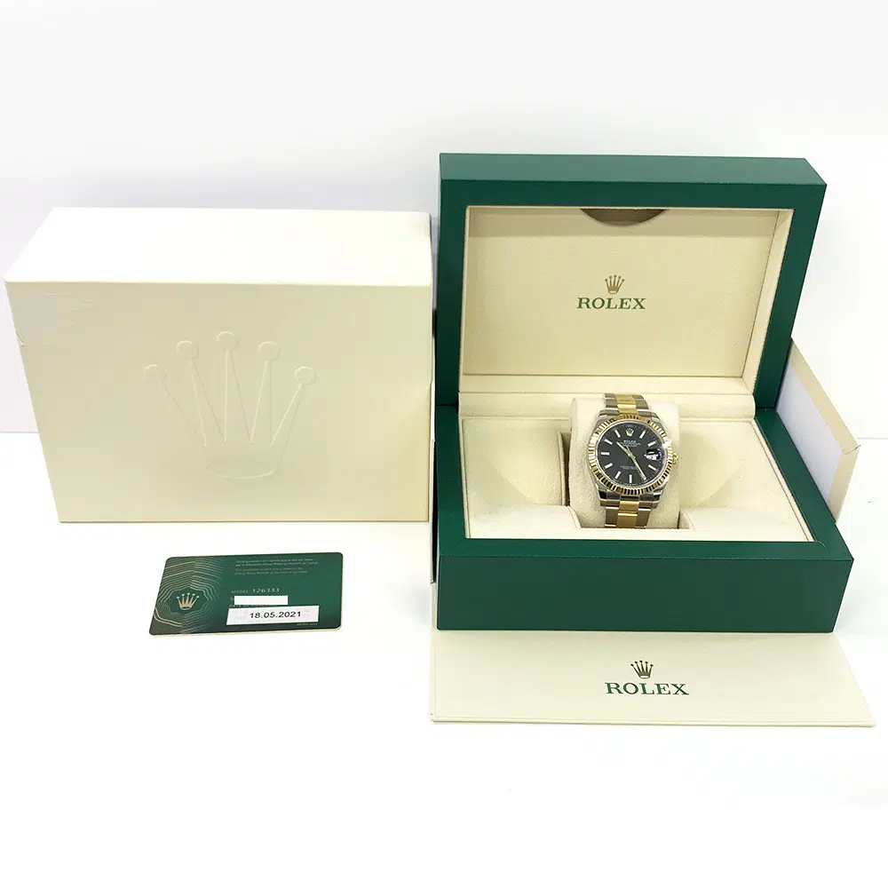 Rolex Datejust 41mm 126333  Black Dial Two Tone Oyster Watch 2021 – image 5