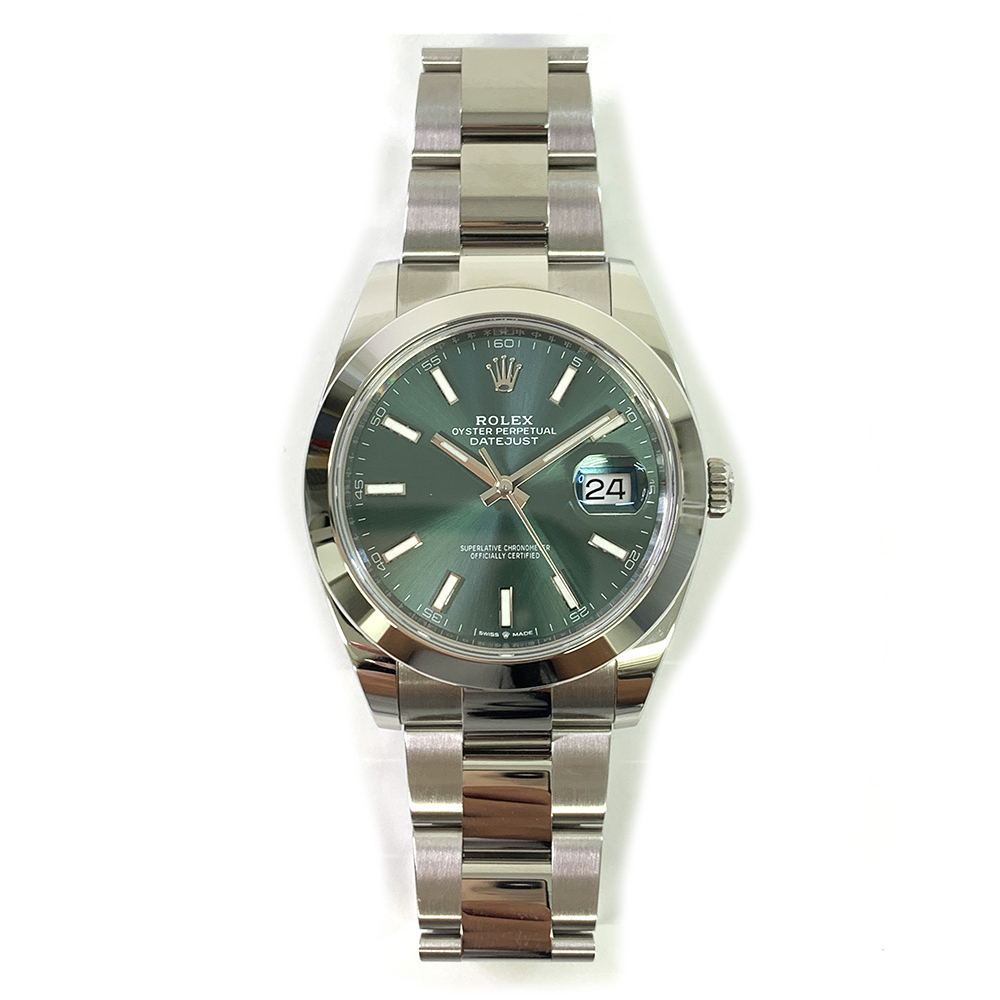 Rolex Green Dial Datejust 41 126300-0019 Stainless Steel Watch Oyster 2024
