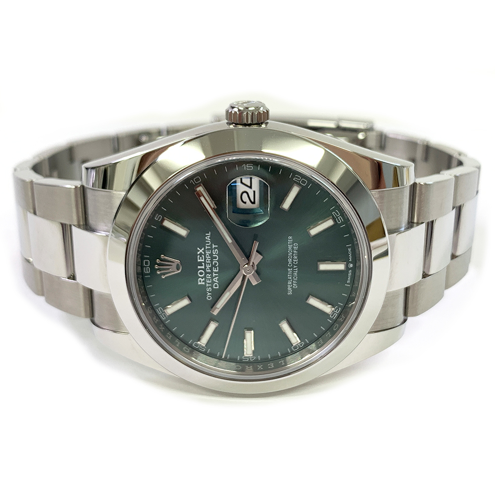 Rolex Green Dial Datejust 41 126300-0019 Stainless Steel Watch Oyster 2024