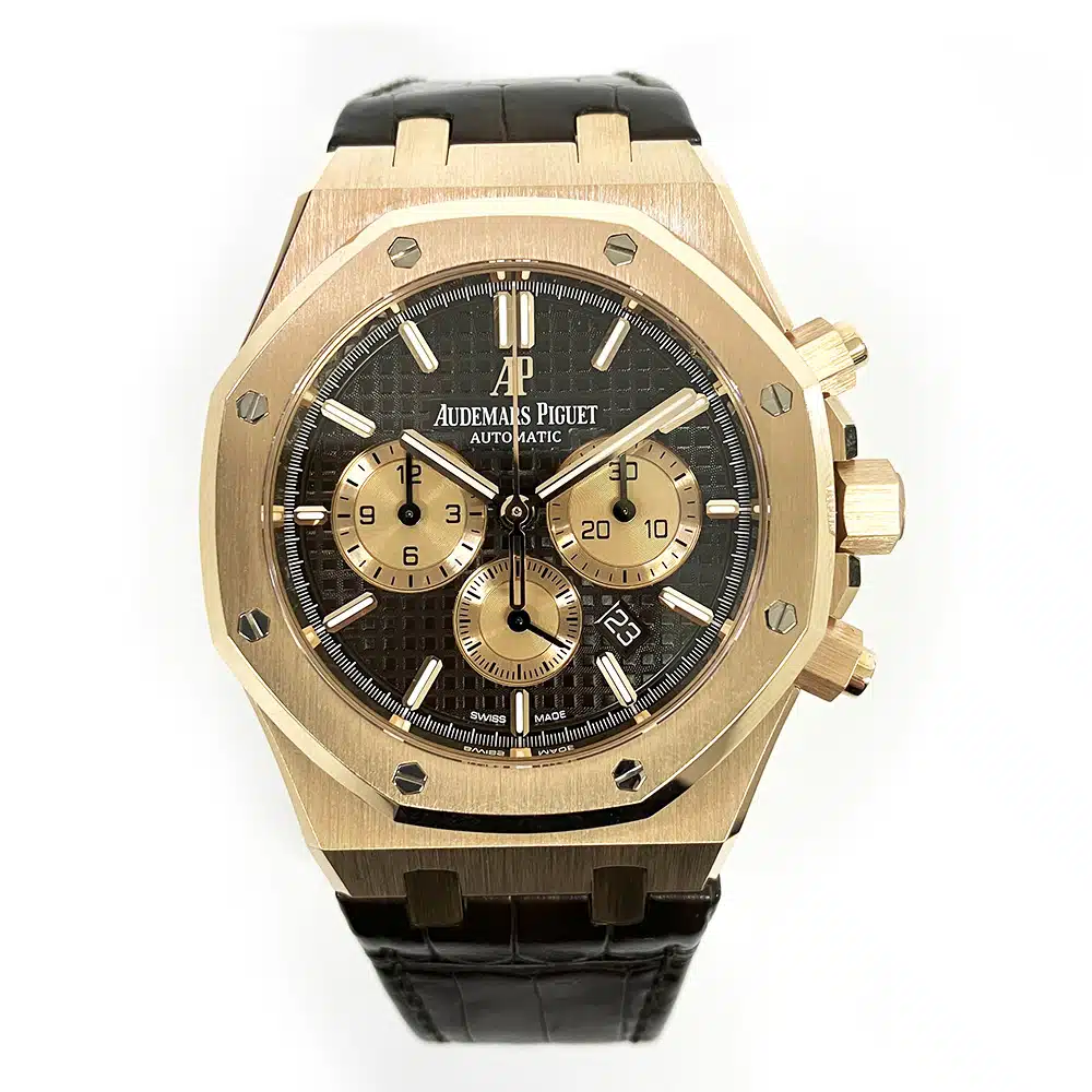 Audemars Piguet Royal Oak Chronograph 41mm 26331OR.OO.D821CR.01 18K Rose Gold with Brown Dial Watch 2018 – image 3