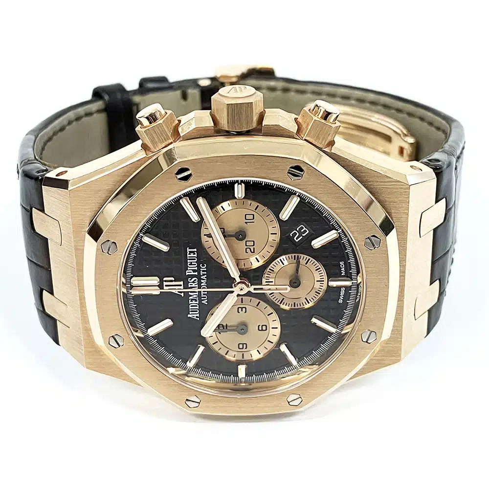 Audemars Piguet Royal Oak Chronograph 41mm 26331OR.OO.D821CR.01 18K Rose Gold with Brown Dial Watch 2018 – image 4