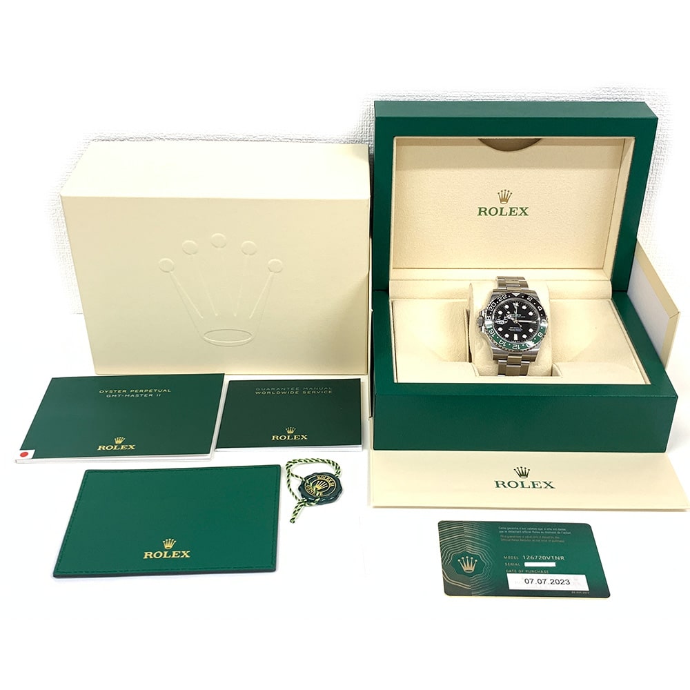 Rolex GMT-Master II Black 40mm Stainless Steel Oyster Watch 126720VTNR MINT 2023