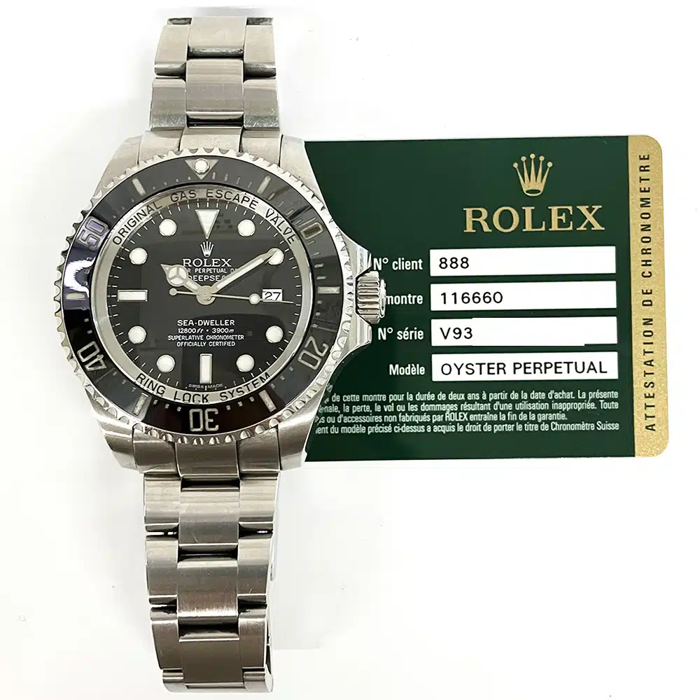Rolex Sea Dweller Deepsea 116660 Black Dial 44mm Steel Case Watch 2014 – image 3
