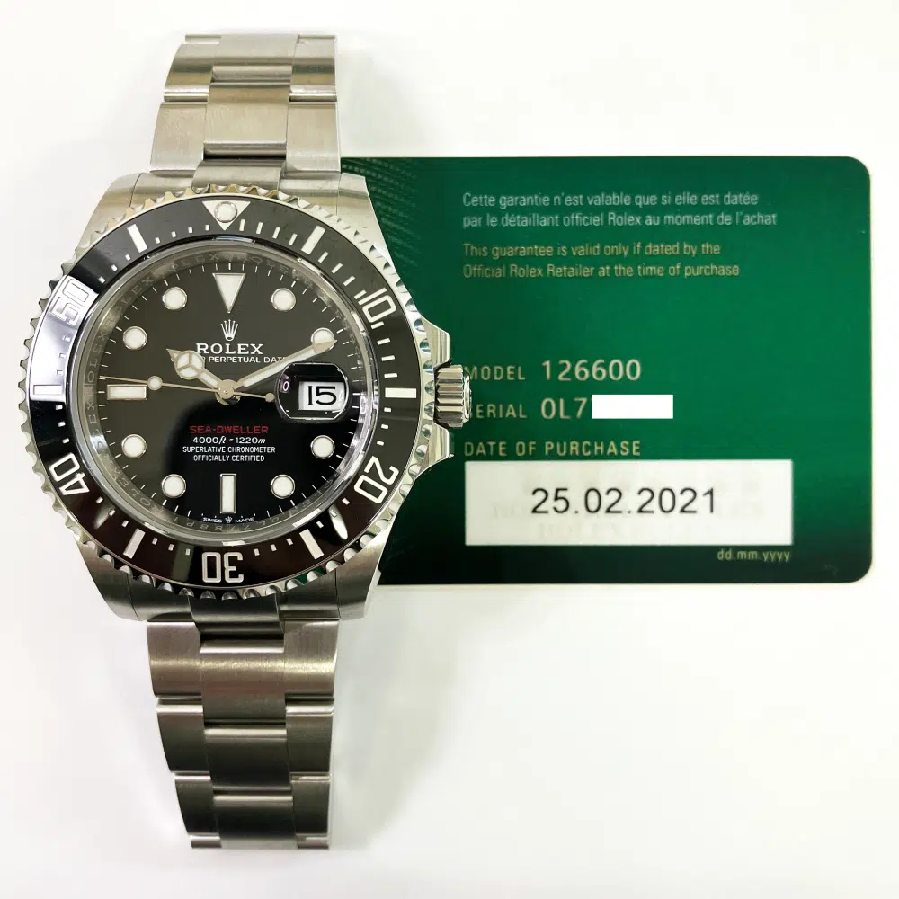 Rolex Oyster Sea-Dweller 126600 Stainless Steel Watch Black Dial 2021 – image 2