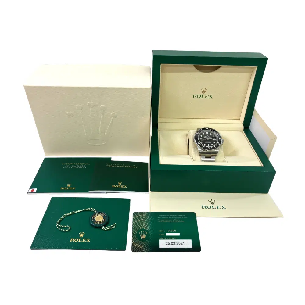 Rolex Oyster Sea-Dweller 126600 Stainless Steel Watch Black Dial 2021 – image 8