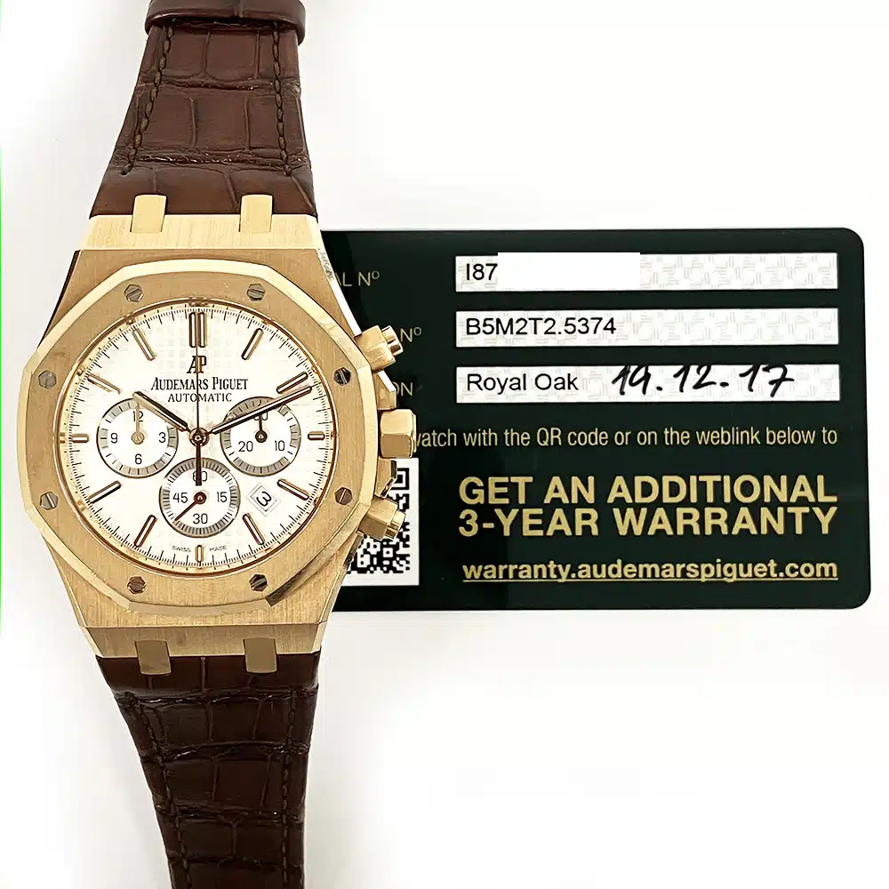 Audemars Piguet Royal Oak Chronograph 26320OR.OO.D088CR.01 41mm Rose Gold with Silver Dial Watch 2017 – image 2