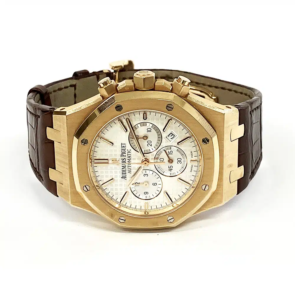 Audemars Piguet Royal Oak Chronograph 26320OR.OO.D088CR.01 41mm Rose Gold with Silver Dial Watch 2017 – image 4