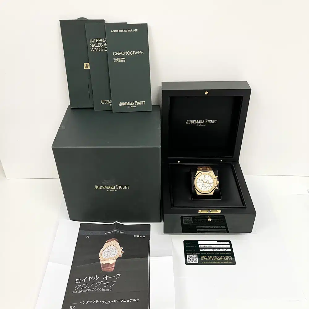Audemars Piguet Royal Oak Chronograph 26320OR.OO.D088CR.01 41mm Rose Gold with Silver Dial Watch 2017 – image 10