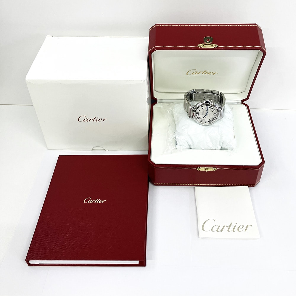 Cartier Ballon Bleu 36mm W6920046 Stainless Steel with Silver Dial Watch 2015
