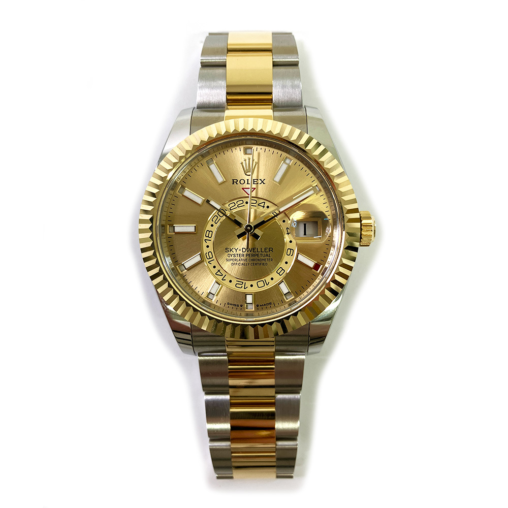 Rolex Sky-Dweller Champagne Dial Two Tone 336933-0001 Steel & Gold Watch 2024