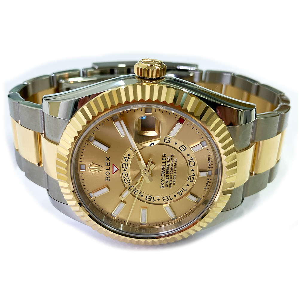Rolex Sky-Dweller Champagne Dial Two Tone 336933-0001 Steel & Gold Watch 2024