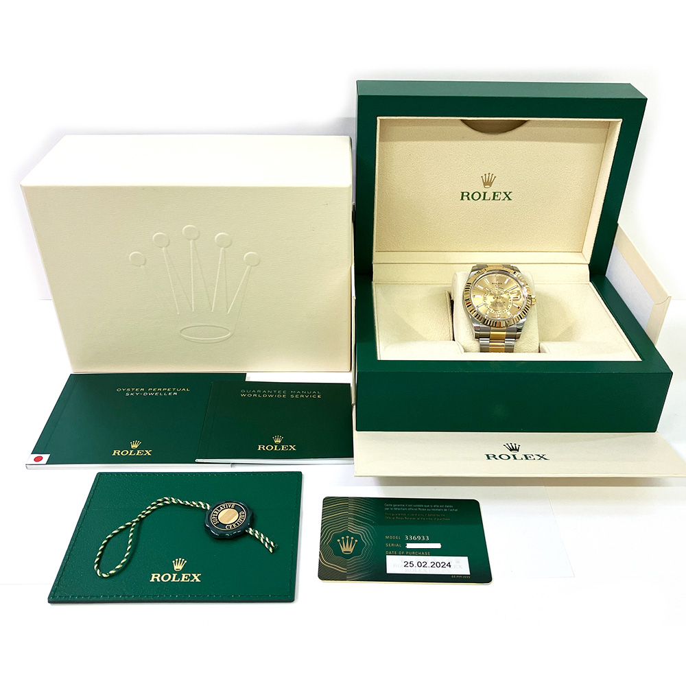 Rolex Sky-Dweller Champagne Dial Two Tone 336933-0001 Steel & Gold Watch 2024