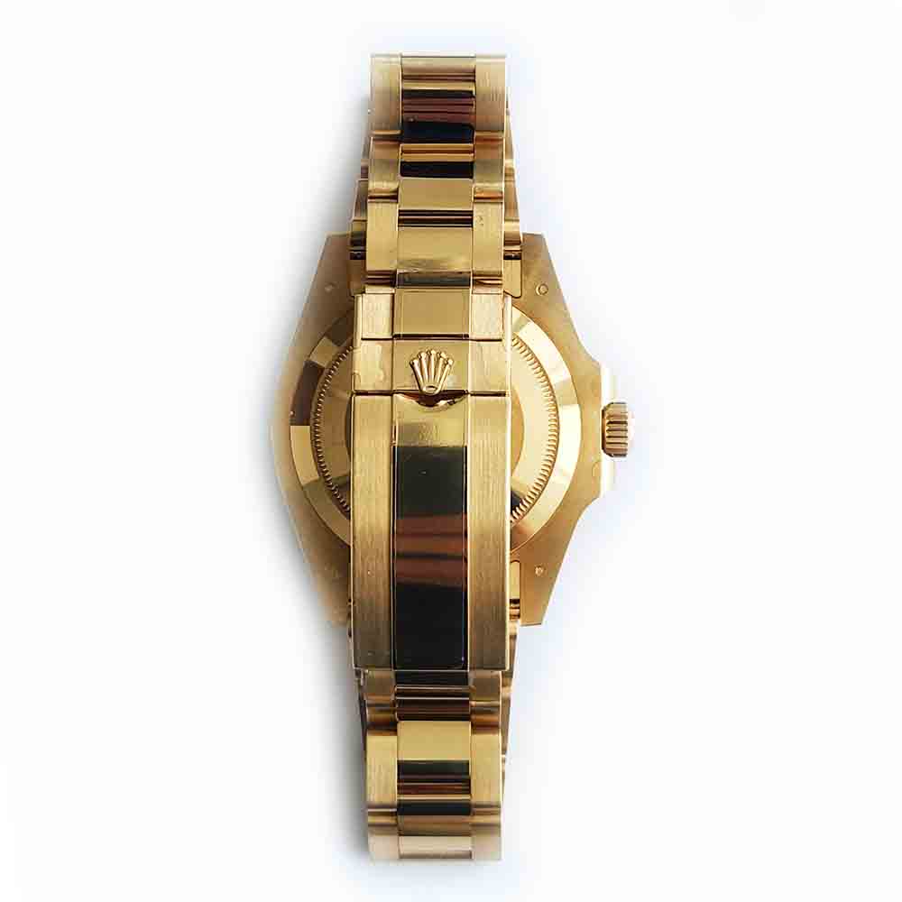 Rolex Submariner Blue Dial 18K Yellow Gold Oyster Bracelet Men's Watch 2022