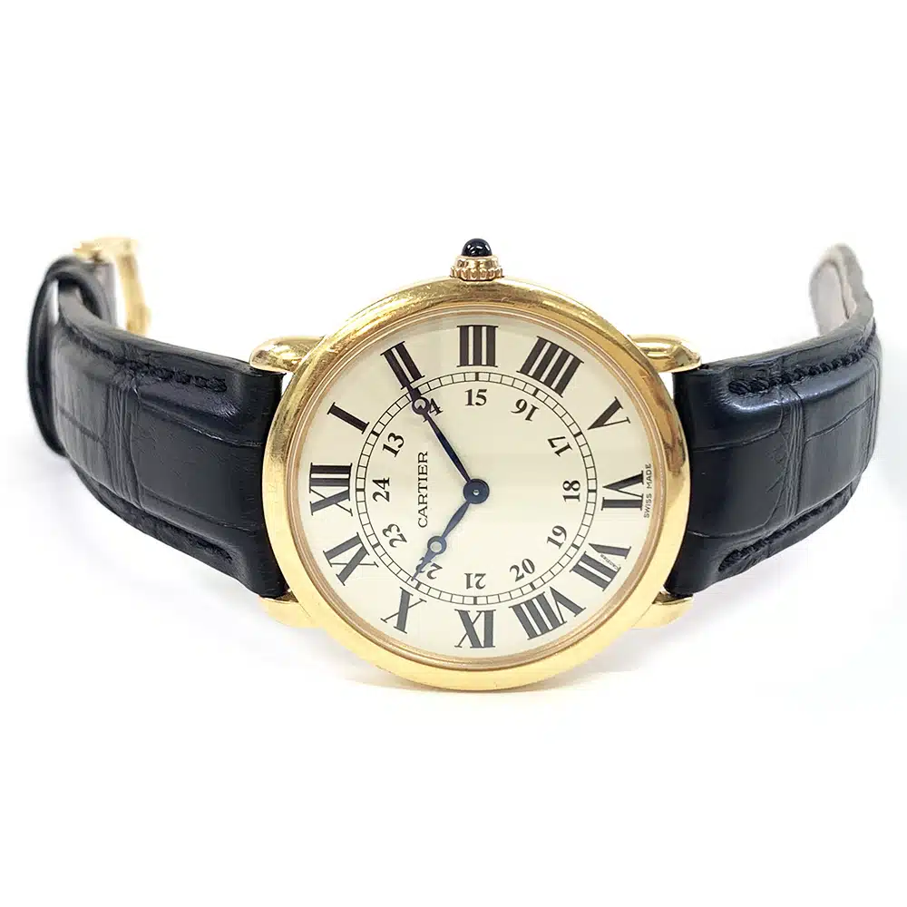 Cartier Ronde Louis W6800251 Alligator Strap Silver Dial Watch 2022 – image 4