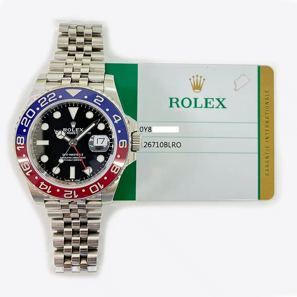 Rolex “Pepsi” GMT-Master II Jubilee Stainless Steel Watch Black Dial 126710BLRO – image 3