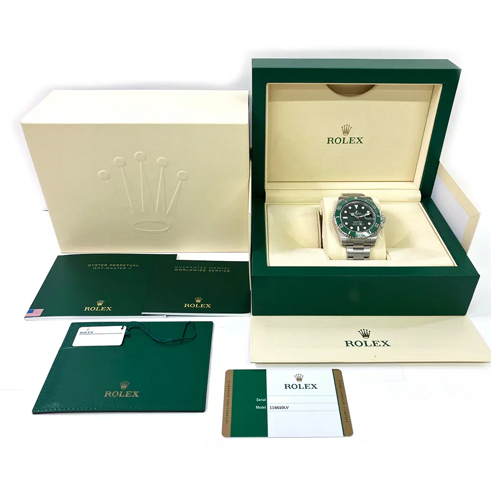 Rolex Submariner Date 116610LV Stainless Steel Watch Green Dial Green Ceramic Bezel MINT 2016 – image 8