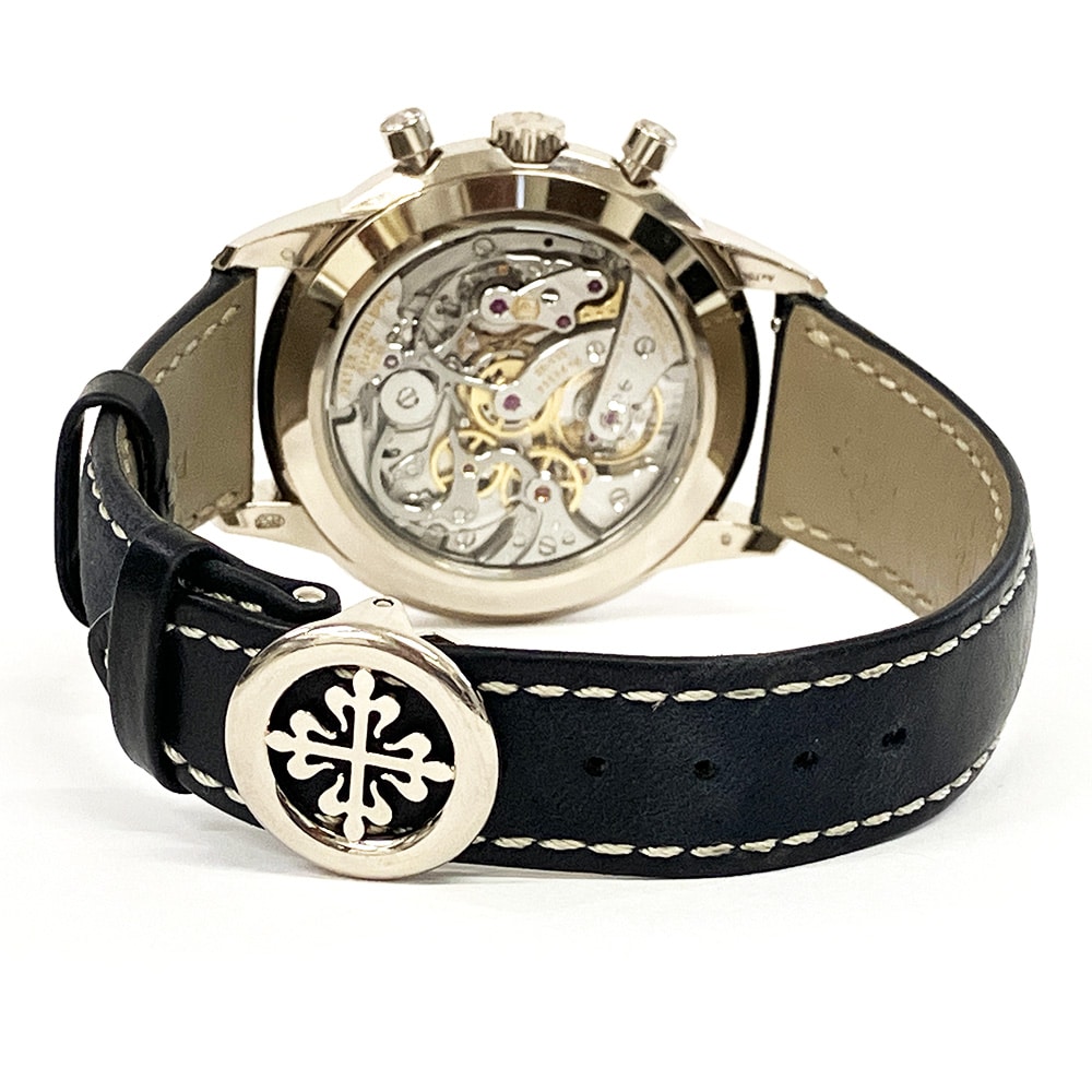 Patek Philippe 5172G-001Complications Chronograph White Gold With Blue Leather Watch Blue Dial 2021