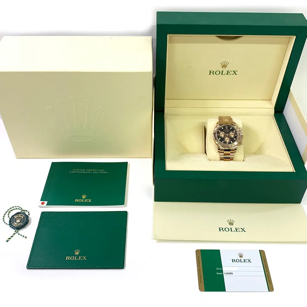 Rolex Cosmograph Daytona Oyster 40mm 116505 Rose Gold Watch Black Dial MINT 2019 – image 8