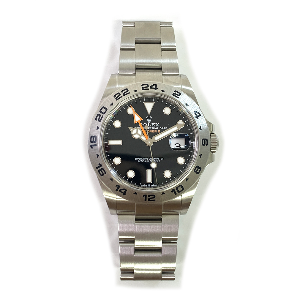 Rolex Explorer II Oyster Stainless Steel 42mm Black Dial 226570 Watch 2022
