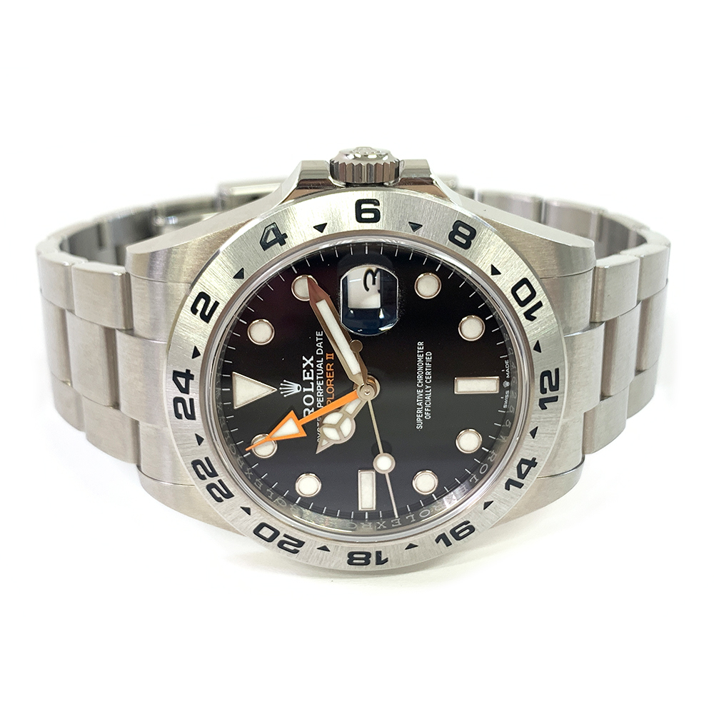 Rolex Explorer II Oyster Stainless Steel 42mm Black Dial 226570 Watch 2022